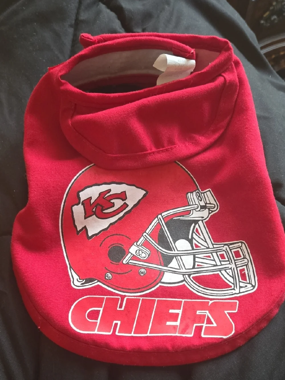 Red Kc Chiefs Baby Bib - Official Team Design
